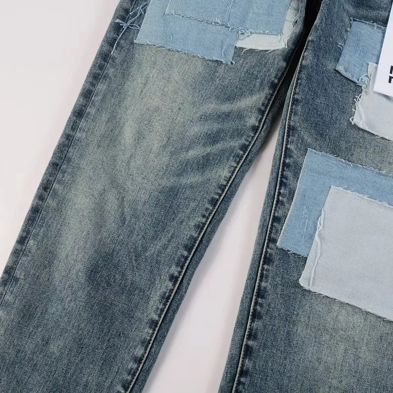 Индивидуальные трендовые брендовые джинсы осенне-зимние модные новые винтажные