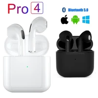 pro 4 tws original wireless earplugs bluetooth compatible headphones touch control sport music headset for apple xiaomi huawei
