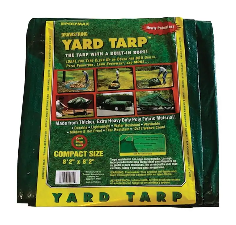 

ft. x 8.13 ft. Heavy Duty Polyethylene Yard Tarp Green