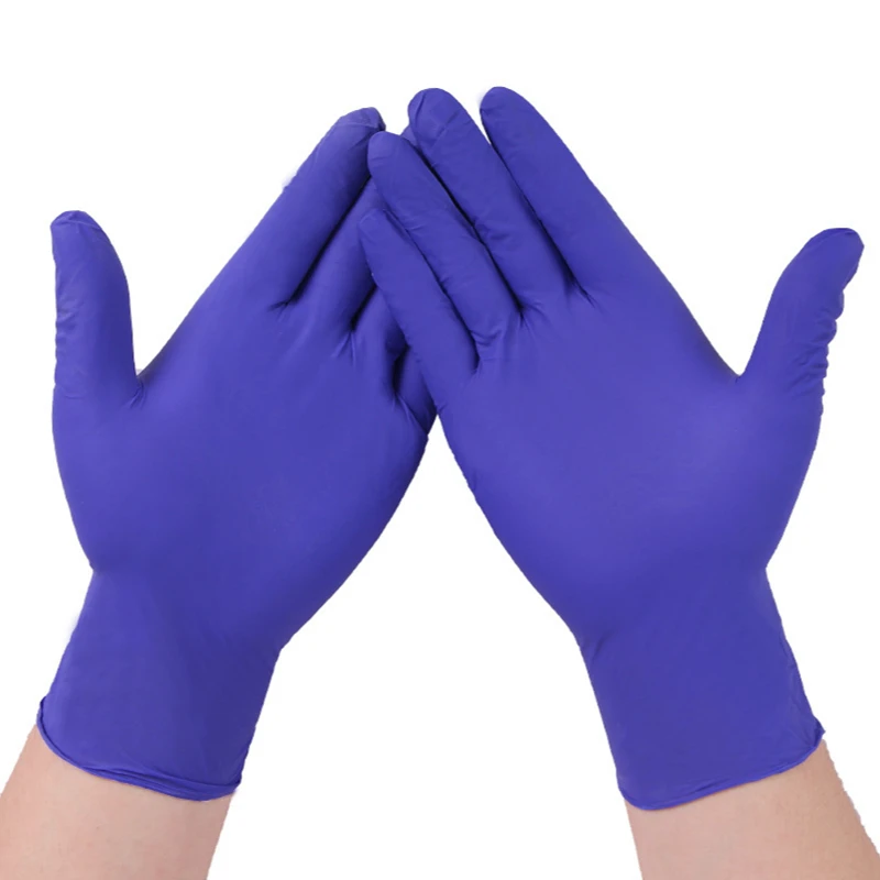 

Nitrile Gloves Disposible Latex Gloves 100pcs for Washing Dishes Drawing Cleaning Working Garden Kitchen Household Work Gloves