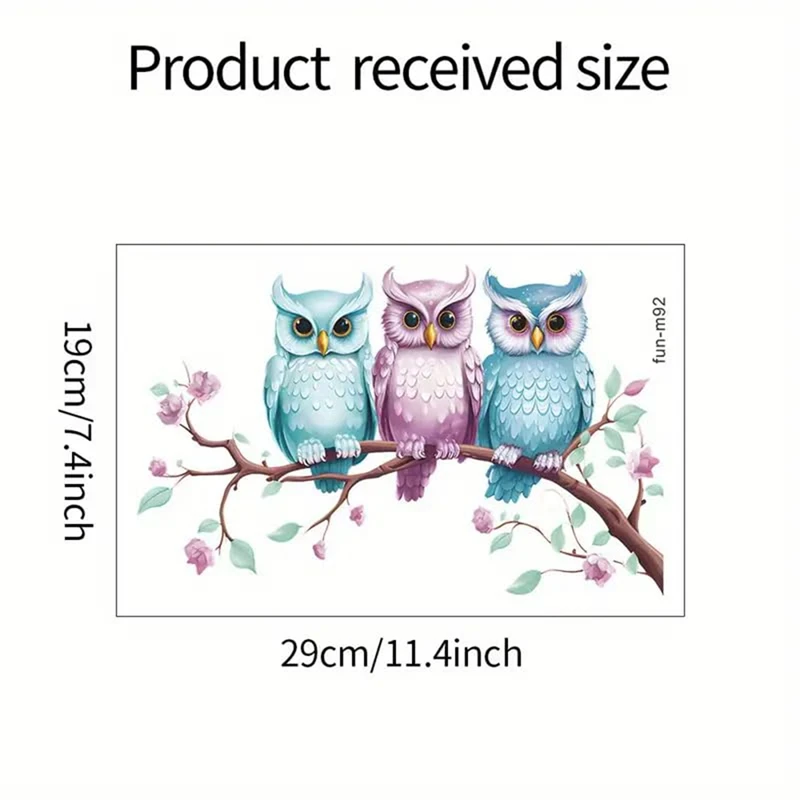 Owl Branch Toilet Cover Sticker Decals Fish Bird Flower Leaf Waterproof Lid Tank Seat Cistern Selfadhesive