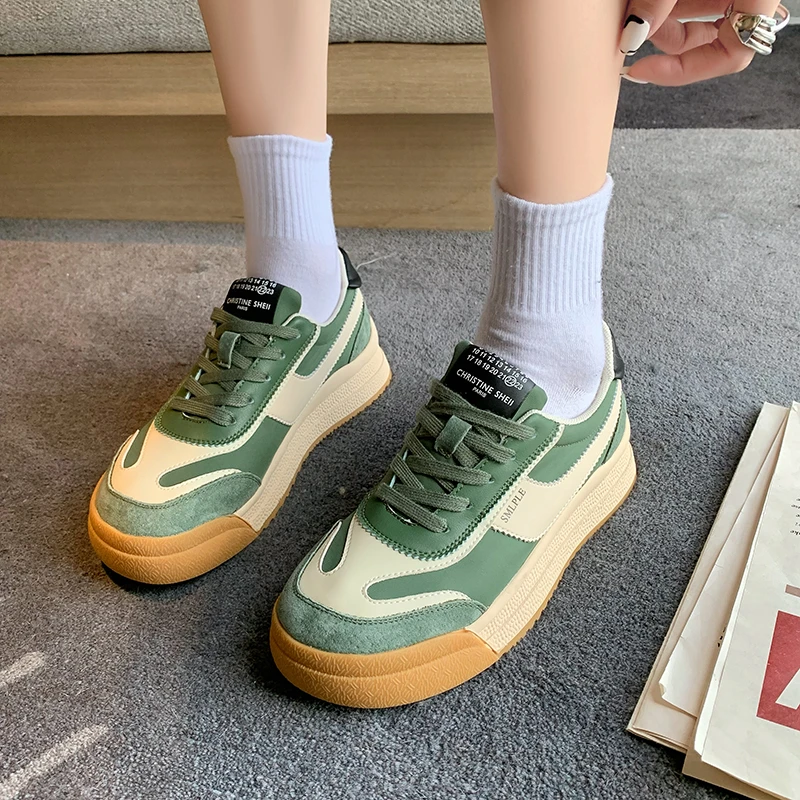 

2022 Women's Retro Dad Shoes Women's Spring and Autumn New Casual Shoes Retro Fashion Bread Sneakers Women's Shoes