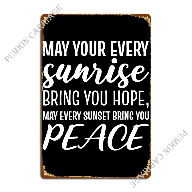 

Металлический плакат Sunrise Hope Peace Cheerfu с табличкой, дизайн для гостиной, фотопечать, жестяной плакат