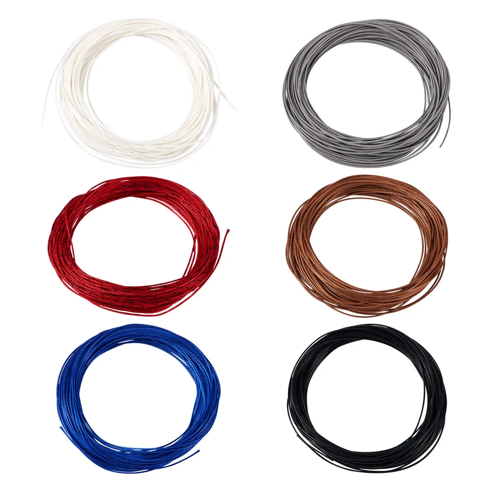 Круглые Вощеные полиэфирные нити 10 м/цвет 0 5 мм вощеные спиральные струны с