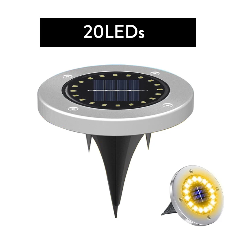 

YORYZENG Солнечный светильник 8/16/20 LED
