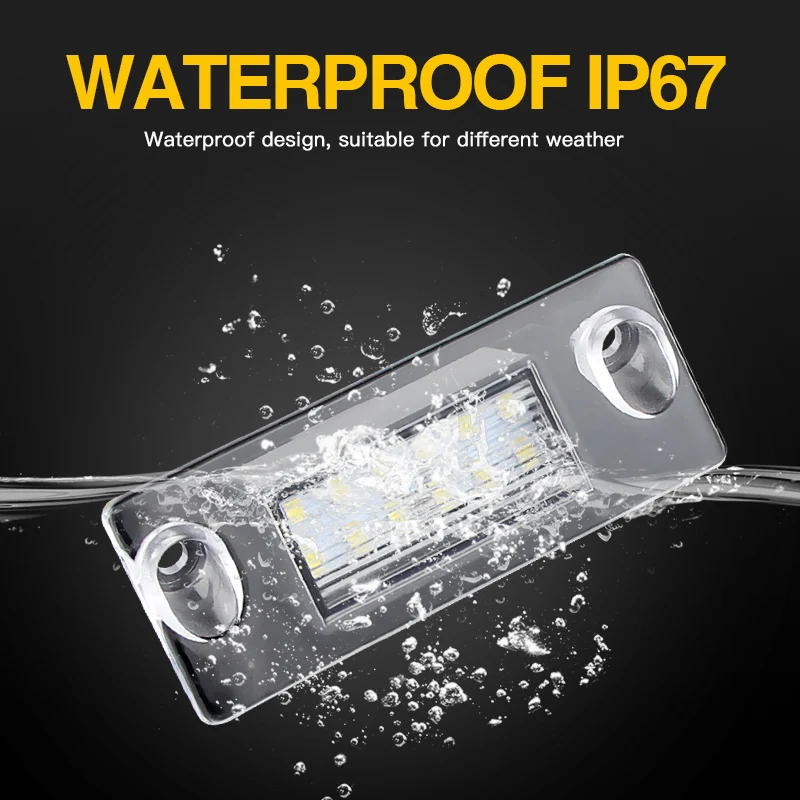 2 шт. светодиодные лампы освещения номерного знака для Audi A4 B5 95-01 S4 Avant 96-03 A3 8L S3