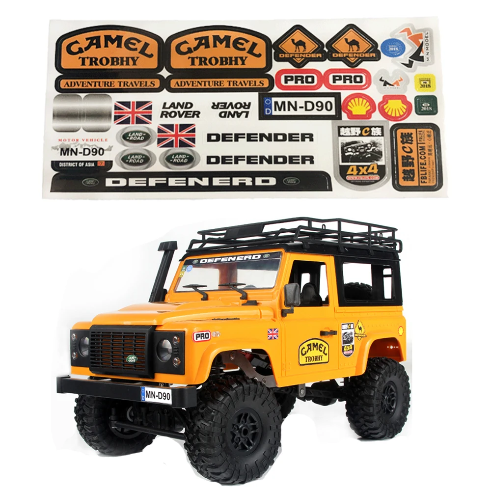 

MN D90 D91 MN99S MN45 WPL B1 B14 B24 C14 C24 B16 B36, запасные части для радиоуправляемых автомобилей, самодельная наклейка для имитации кузова