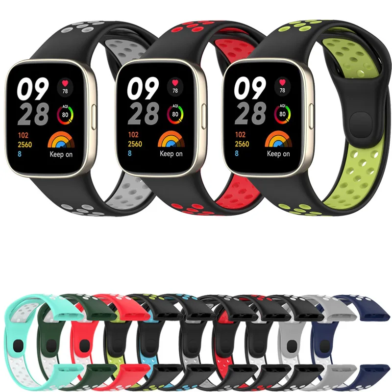 

Ремешок силиконовый для Redmi Watch 3, спортивный сменный Браслет для смарт-часов MI watch lite3