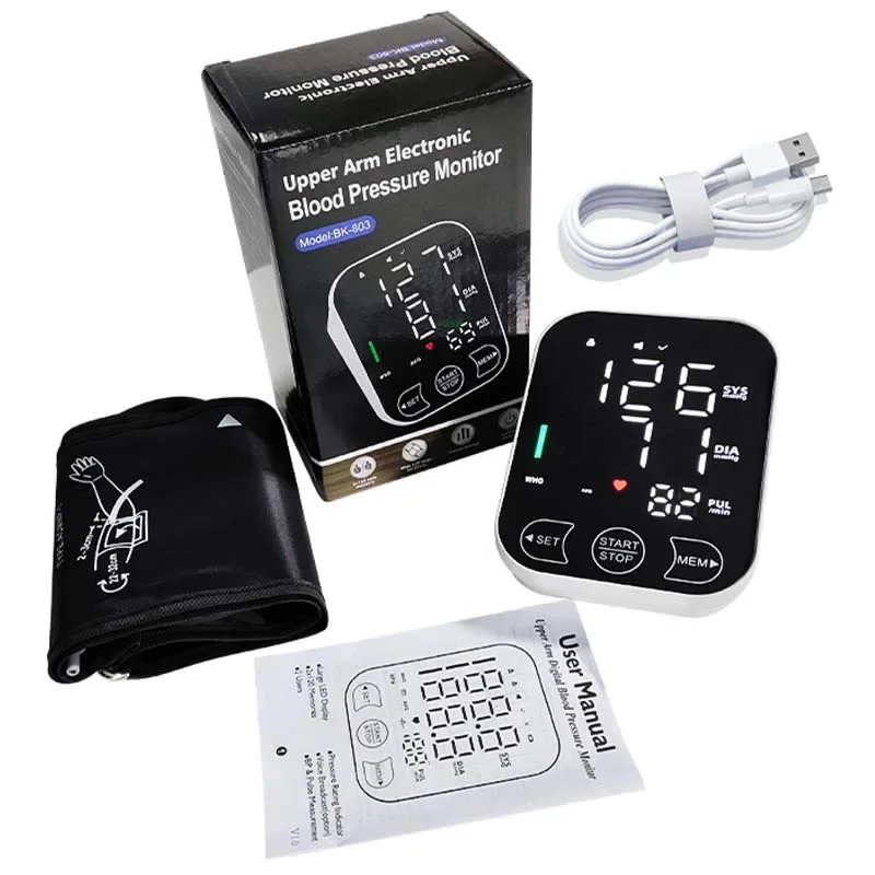 Портативный тонометр с английским голосовым цифровым дисплеем монитор