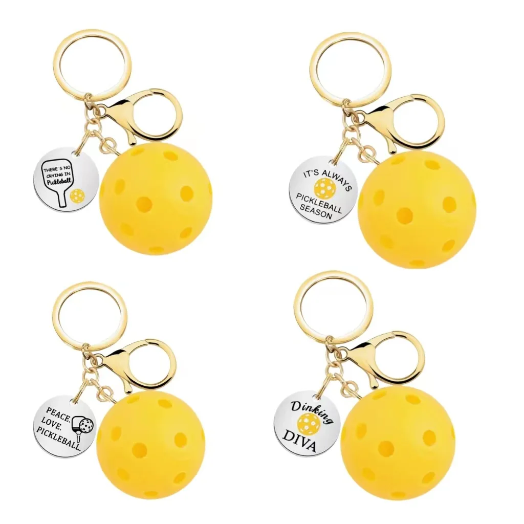 Фото Бирка для сумки Pickleball, брелок, лидер продаж, товар, английская Подвеска для женской сумки, подарок на день рождения, автомобильный брелок, аксессуары №1