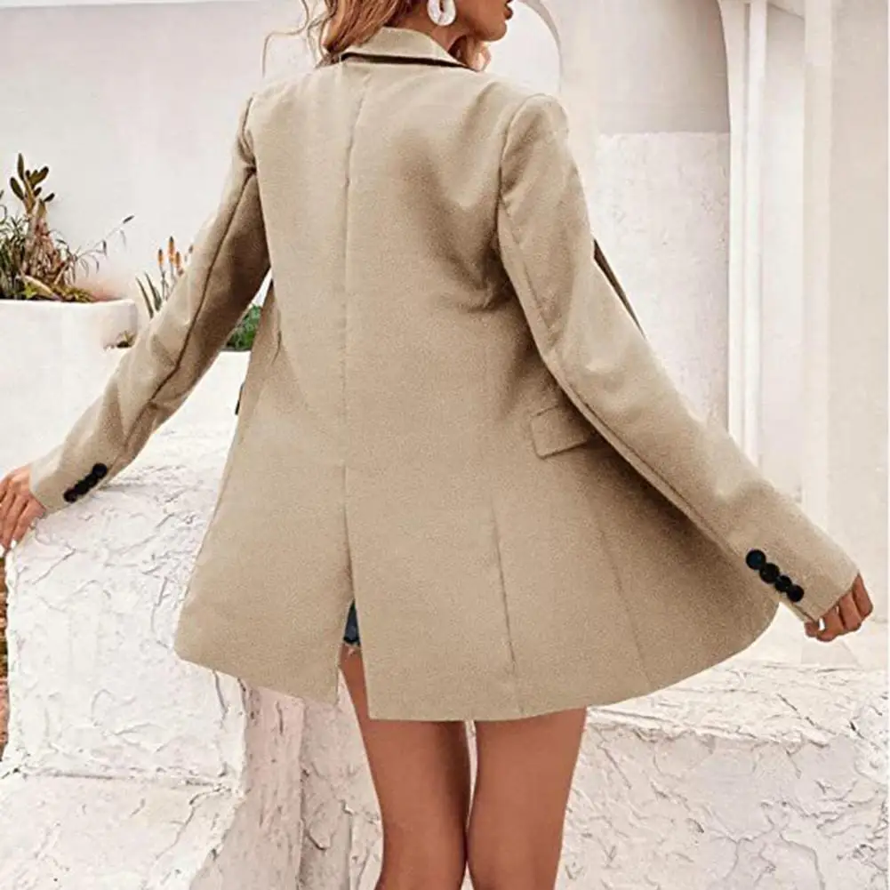 

Осень 2022, Новый Блейзер, популярный теплый Блейзер, куртка, элегантный шикарный женский модный однотонный официальный костюм, пальто, уличн...