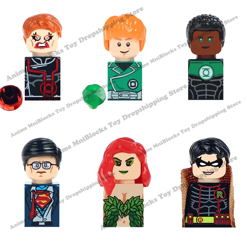 Фигурки героев фильмов WM6013 пластиковые мини-фигурки Бэтмена Робина Супермена