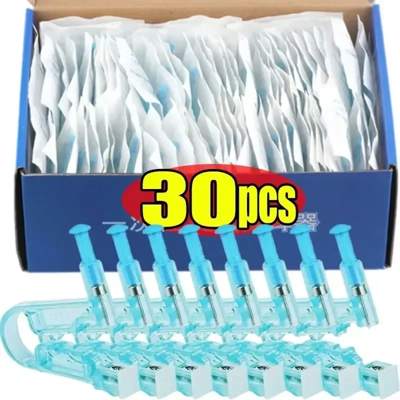 Одноразовые синие наборы пистолетов для пирсинга ушей Asepsis здоровая