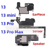 original speaker for iphone 13 pro max mini proximity sensor loud ear earpiece speaker flex cable phone parts