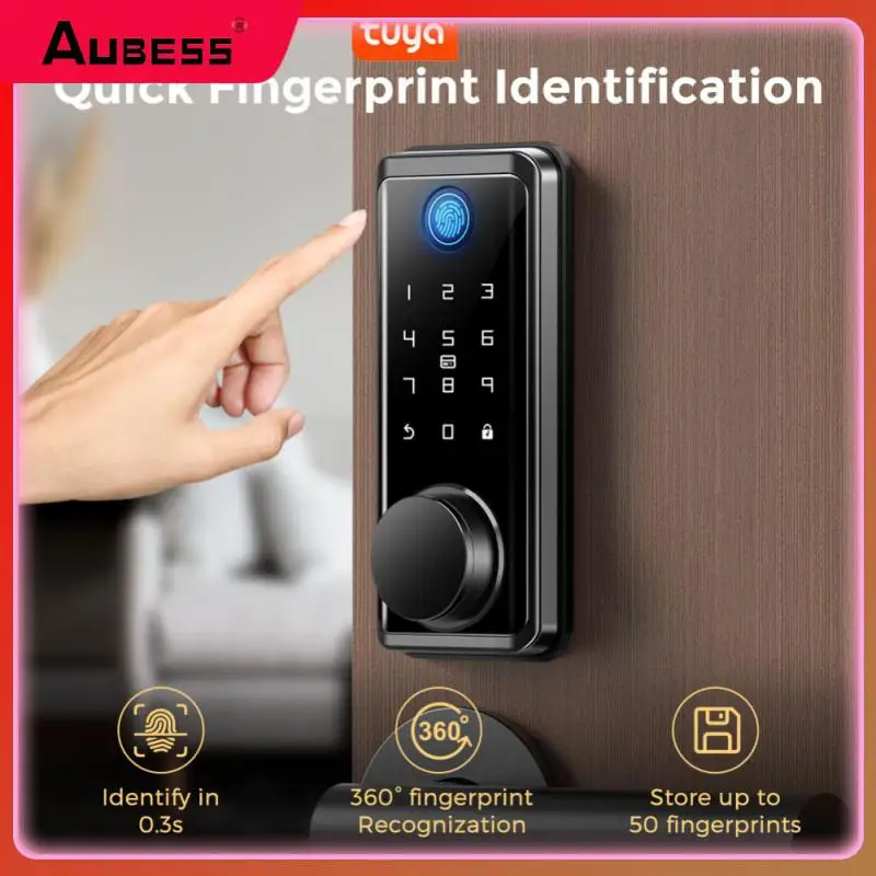 

App Control Smart Door Lock Keyless Compatible Fingerprint Lock Tuya Smart Home Mobile Unlock Password Lock