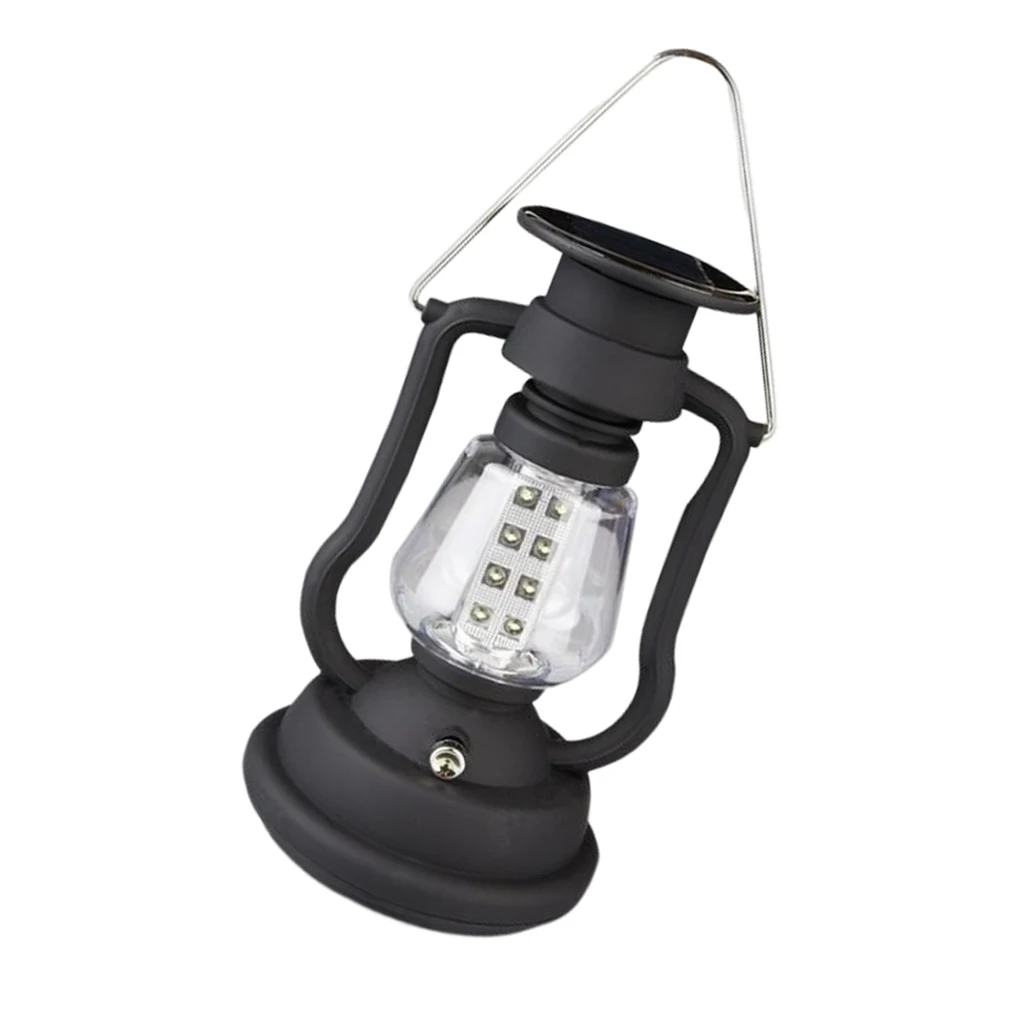 

Solar Hand Crank Lantern Universal Vintage Camping Hiking Lamps Manual Generating LED Emergency Lamp Lighting Tool
