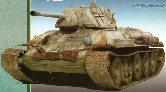 DIYMyModeI советский t-34-76 средний танк DIY ручной работы Бумага модель комплект игрушки