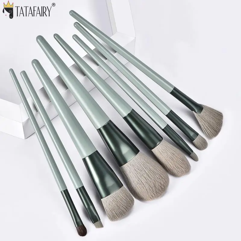 

8 Pcs Soft Fluffy Makeup Brushes Set For Cosmetics Brush Foundation Loose Powder Blush Eye Shadow Makeup Brush Set Beauty Tools