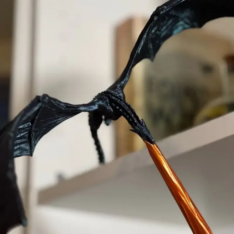 Книжная полка с драконом и пламенем креативное украшение для книг распылителем