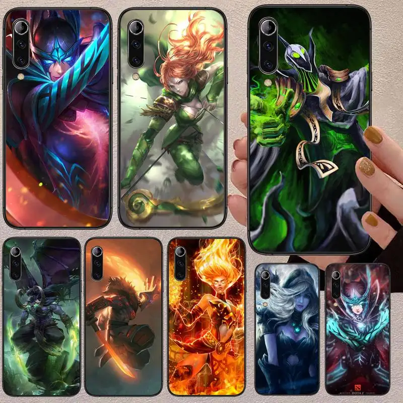 Чехол для телефона Dota 2 Game Art Для Xiaomi Mi 8 Lite 9 SE 10 10T Pro 11 серии черный силиконовый
