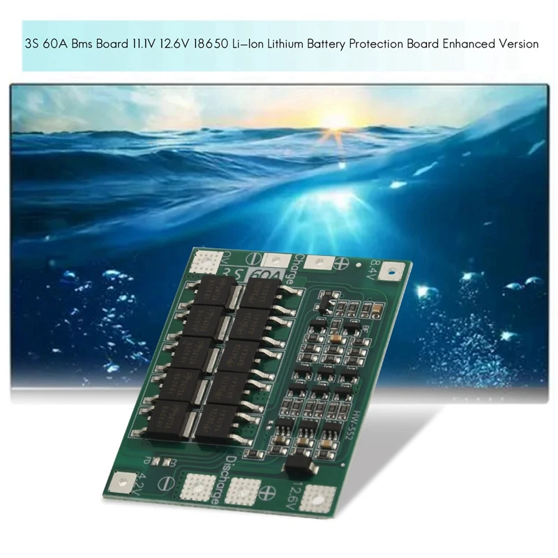 2X 3S 60A Bms плата 11 1 V 12 6 18650 Защитная литий-ионной литиевой батареи улучшенная версия