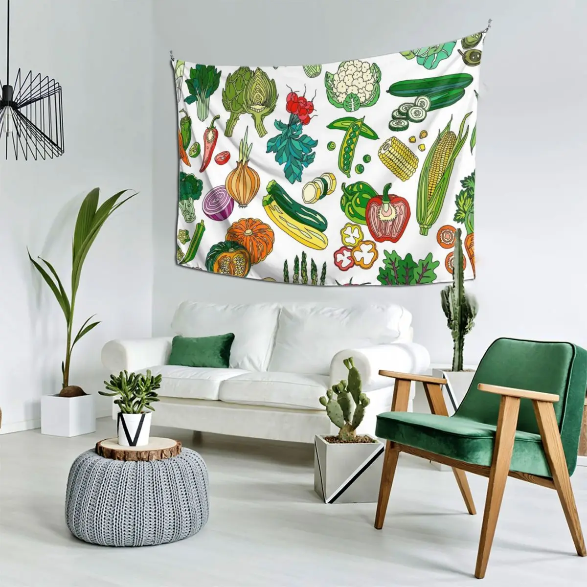 Получить овощи! Гобелен Подвесной Настенный Корейский Декор Комнаты