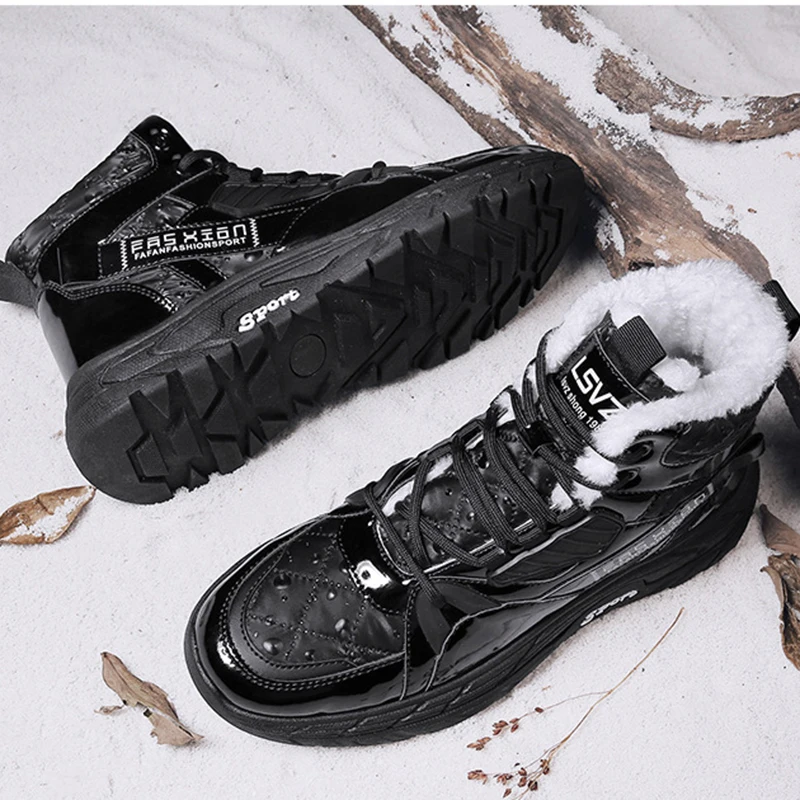 

Snow Boots Men's Winter Thickening Warm Waterproof Windproof Wear-resistant Outdoor Casual Shoes Fashion Sports Men's Shoes