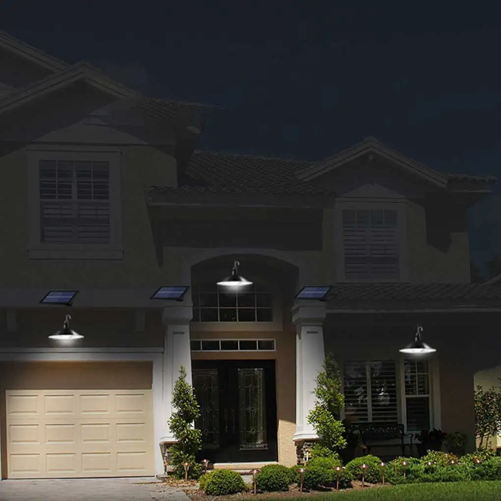 

Wall Light Solar Remote Control Lamp Waterproof Pathway Patio Lighting