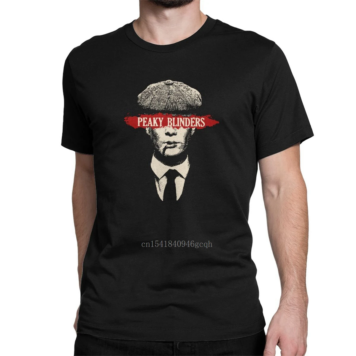 

Peaky Blinder T-Shirt with short sleeves for men, 100% cotton, creative, flush with the neck, Thomas Shelby, new collection