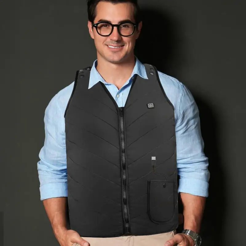 Жилет с электрическим подогревом для охоты 3 терможилет спереди и сзади 5 зон