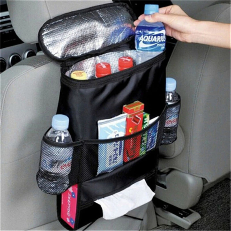 

New Car Seat Back Isothermal Multipocket Insulation Storage Bag Organizer Ice Pack Holder Multi-use Car Seat Back Organizer