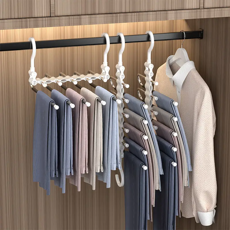 

Складная вешалка для одежды и брюк, из нержавеющей стали