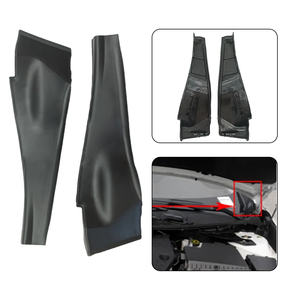 

For Nissan Altima 2013 2pcs Wiper Cowl Cover Black For Nissan Altima 2013-2016 Heat Resistant High Quality ABS