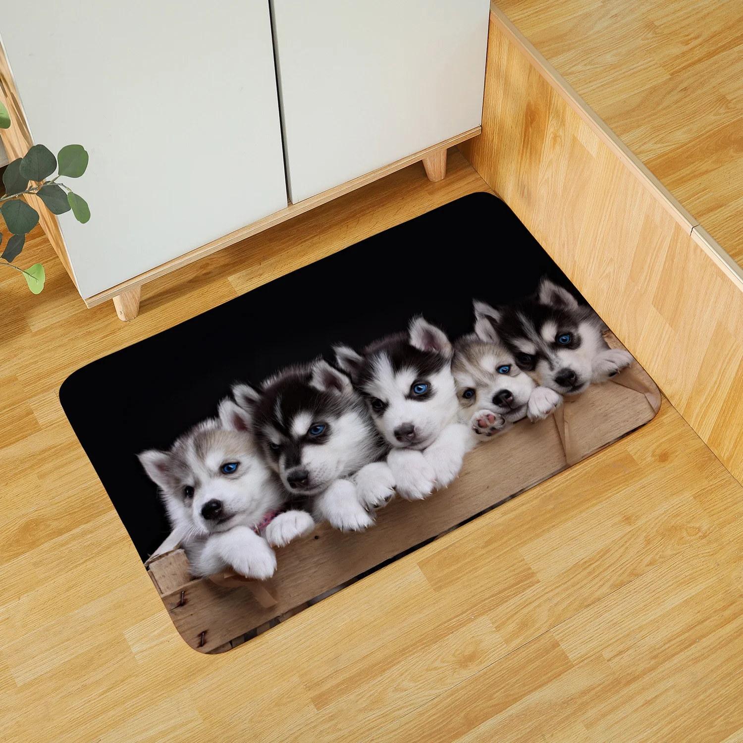 

Humankind Good Friend Dog Pattern Bathroom Kitchen Bedchamber Anti-Slip Comfortable Floor Mat Household Exquisite Decoration