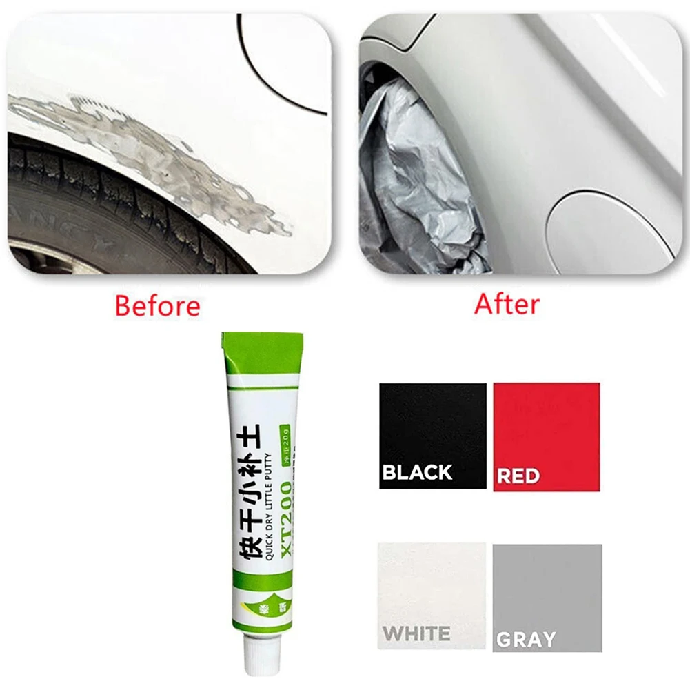 1Pcs Car Scratch Repair Agent Quick Dry Little Putty Scratch Remover Touch Up Paste White Black Red Gray Fix Tools High Quality