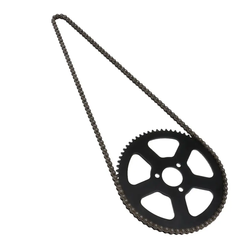 

25H 68T 68 Rear Sprocket + Chain Fit for Pocket Stroke Bike Moped