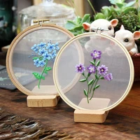 sewing accessories handmade needle thread diy crafts embroidery hoop needle punch flower embroidery cross stitch kit