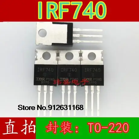 

20PCS/LOT IRF740 IRF740PBF 400V 10A TO-220