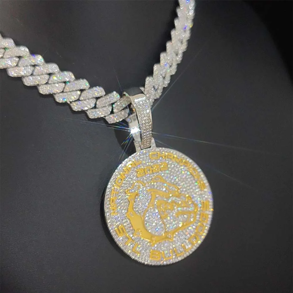Роскошный мужской большой кулон в стиле хип-хоп