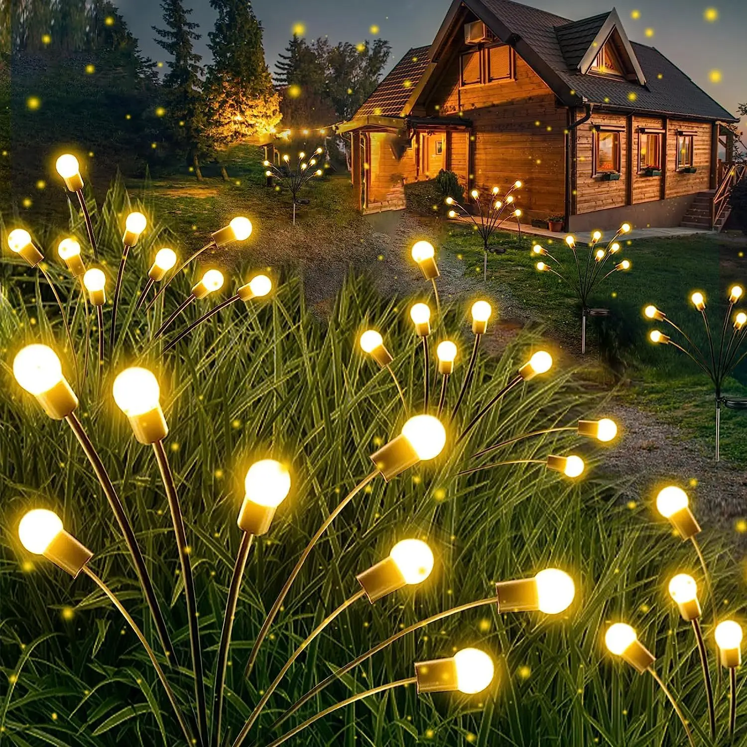 

LED Solar Firework Firefly Light Outdoor Garden Decoration Landscape Lights Sunlight Powered Lawn Lamps Holiday Christmas Lamp