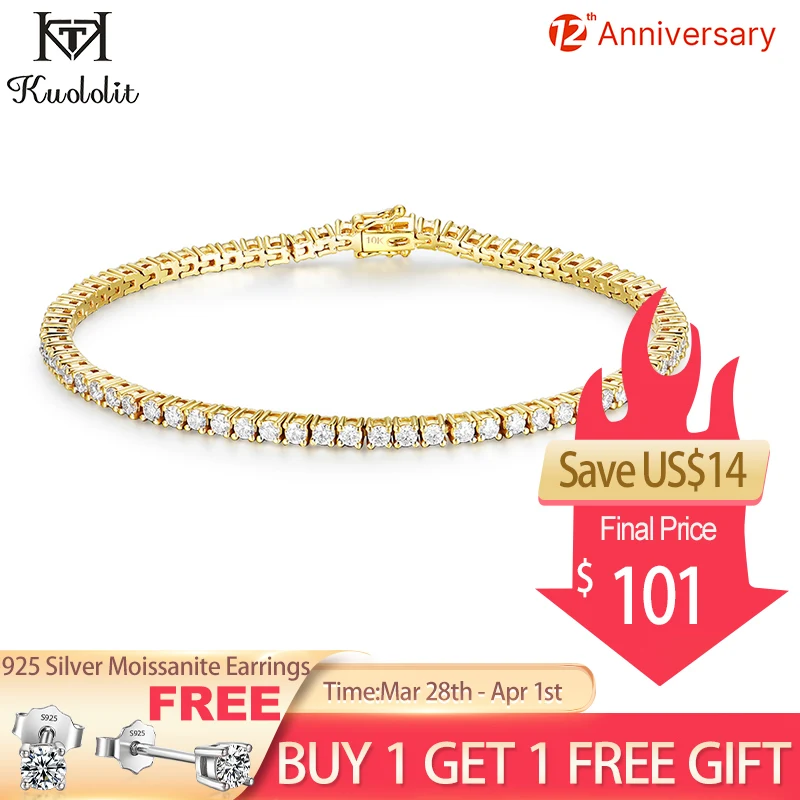 

Moissanite Tennis Bracelet for Women Round 2.5mm 3.0mm Solid 925 Sterling Silver Luxury Bracelet for Engagement Gifts
