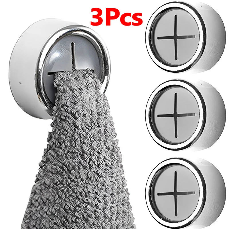 

Towel Plug Holder Punch Free Towels Holder Rack Bathroom Organizer Hook Silicon Wash Cloth Clip Kitchen Bathroom Storage Tools