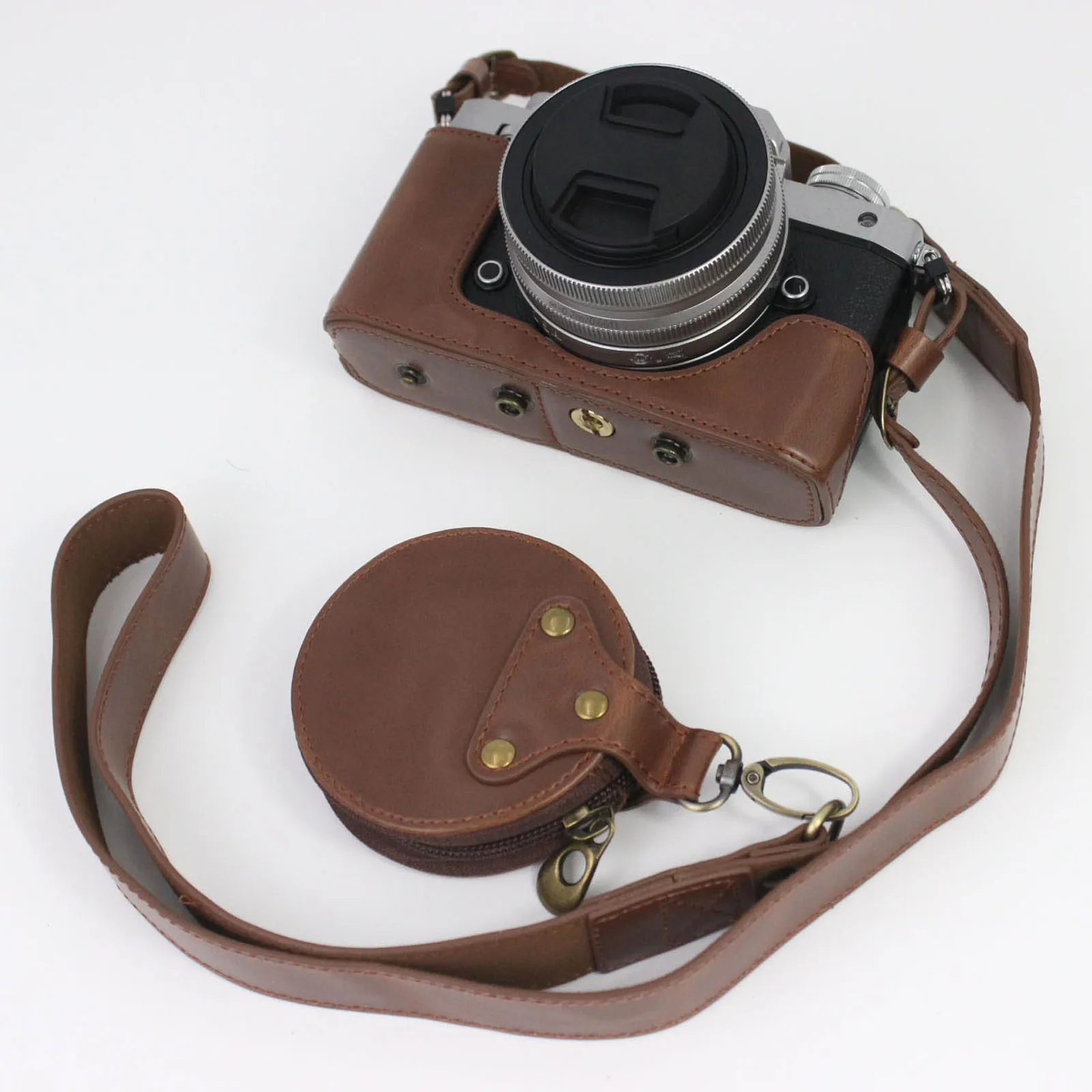 

Кожаный защитный чехол HQ для камеры, чехол с ремешком для объектива NIKON ZFC с 16-50 мм или 28 мм Lnes