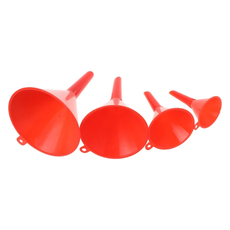 

4Pcs Small Car Refueling Funnel Engine Oil Additive Motorcycle Farm for