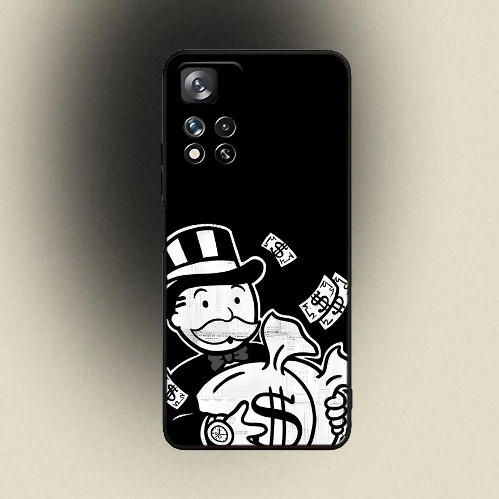 Чехол для телефона Dollar Alec Monopoly Man Samsung Galaxy A20 A21s A22 A31 A32 A52 A53 A72 73 A80 A91 Мягкий черный