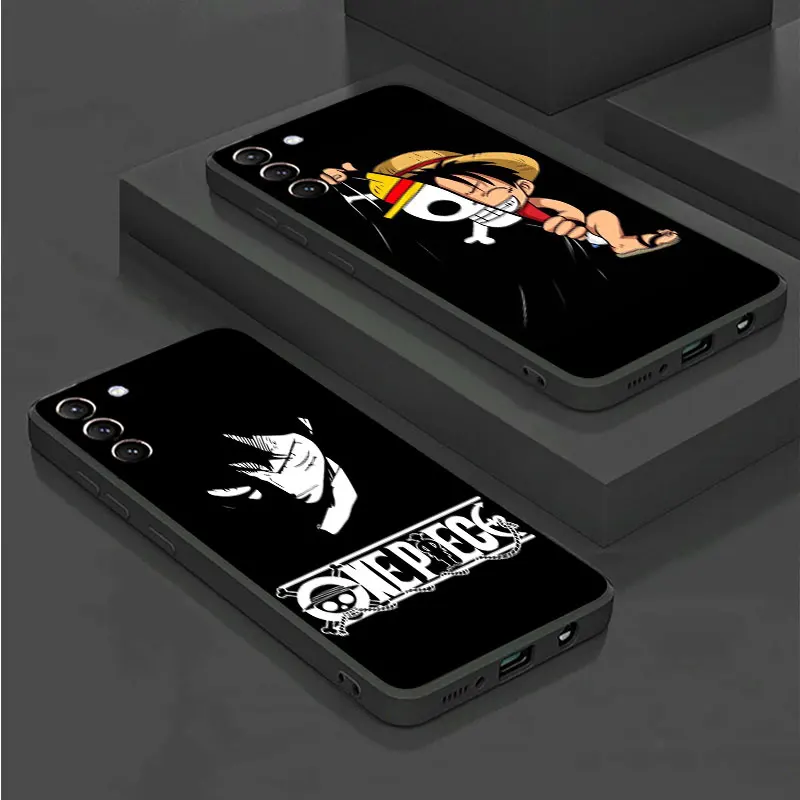 

Fashion Cool Anime Phone Case For Samsung Galaxy Note 20 10 9 S22 Ultra S21 S20 S10 S9 S8 Plus FE S10e S7 Black Fundas Coque