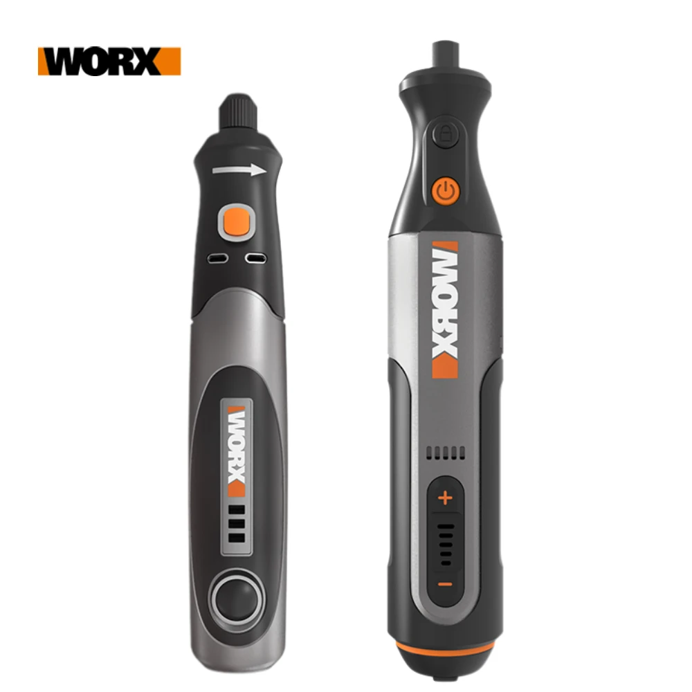 Worx 4V/8V Rotary Tool WX106/WX750 Mini Drill Cordless Mini Engraving Grinding Polishing Machine Variable Speed USB Charger +ACC