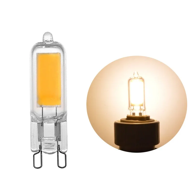 Сверхъяркая светодиодный ная Светодиодная лампа 6 Вт 9 12 светодиодсветильник G9 220