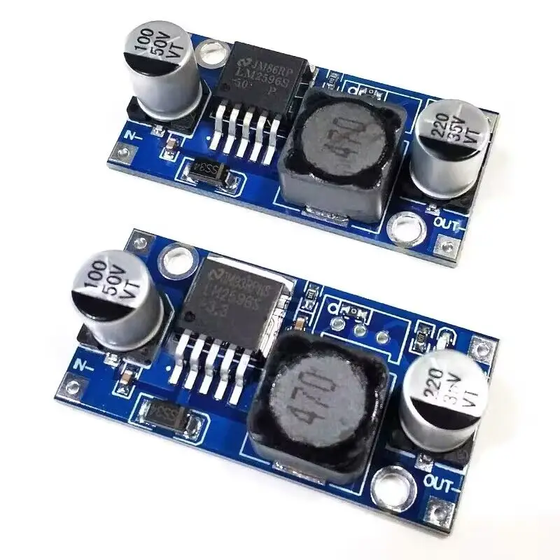 

LM2596S-5.0 DC Step-down Power Module Stability Board 3A 12V 24V to 5V 3.3V
