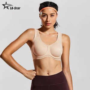 Спортивный бюстгальтер, женское нижнее белье, Женский максимальный контроль, однотонный, высокая ударопрочность, размера плюс, женские обтягивающие топы для фитнеса